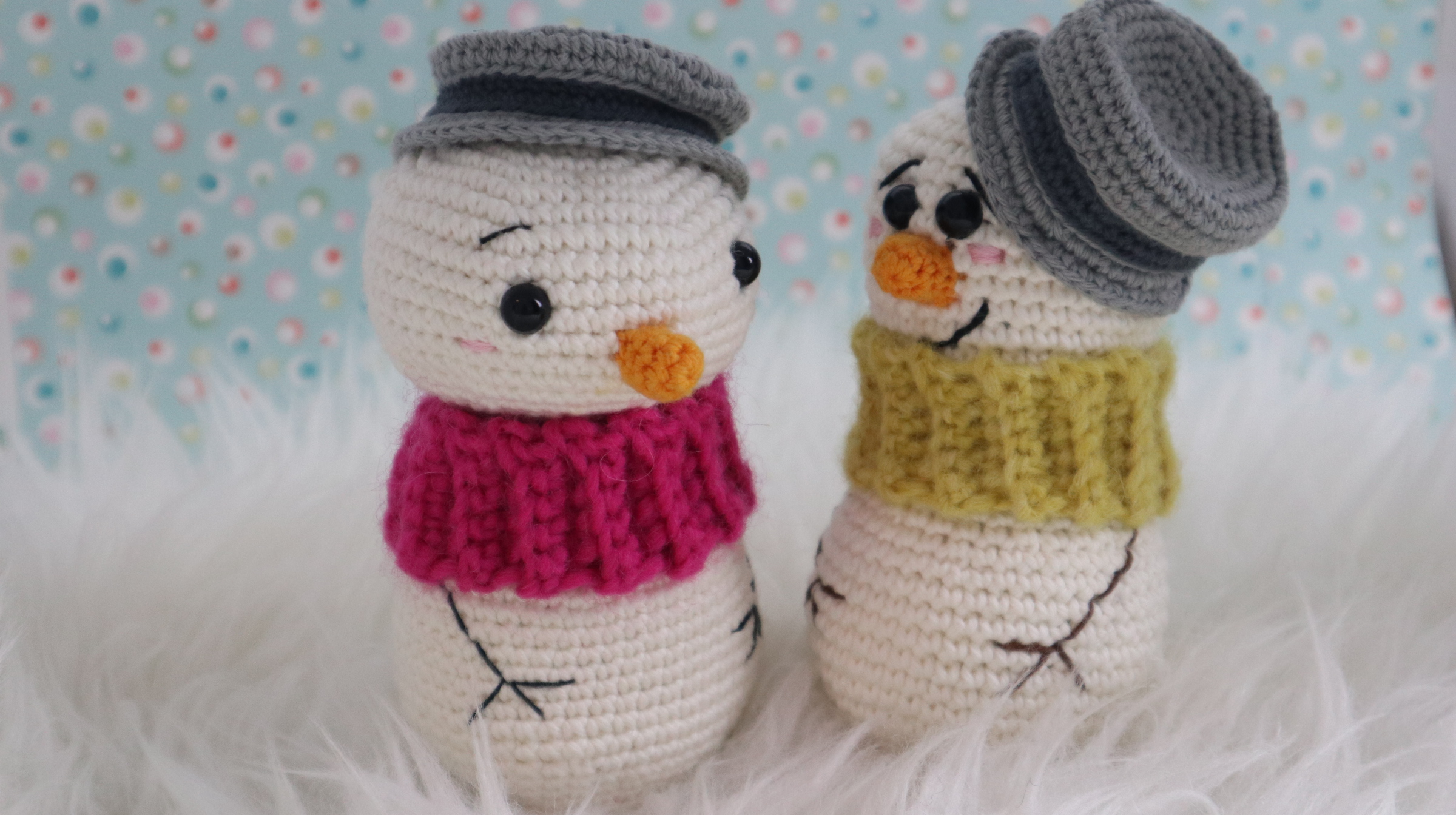 Amigurumi snowman free pattern